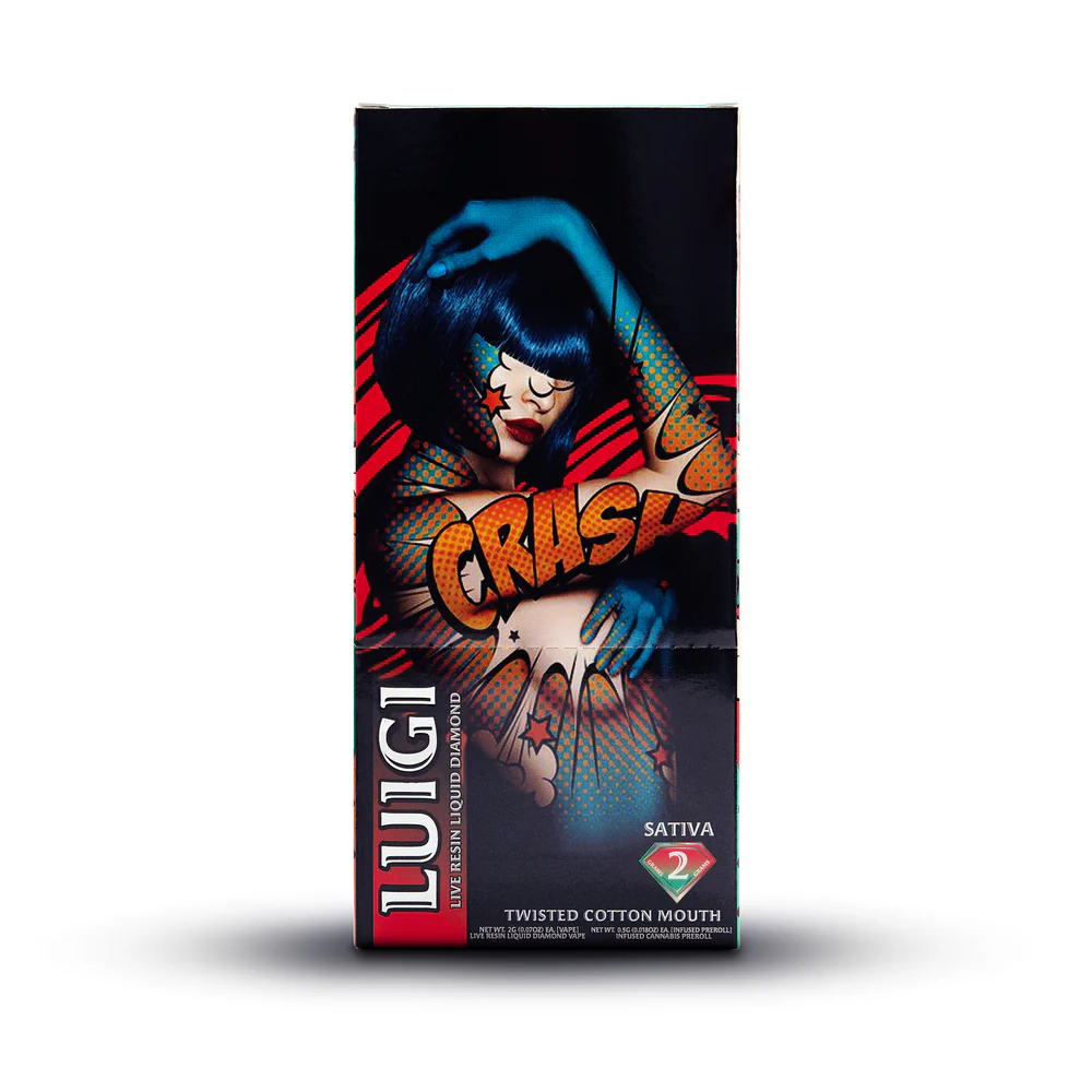 Luigi Twisted Cotton Mouth Disposable,luigi disposable,luigi liquid diamond disposable,where to buy Luigi Twisted Cotton Mouth Disposable